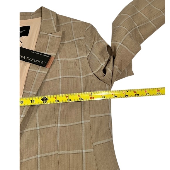 Banana Republic Women's 6 Plaid Blazer Jacket NWT Classic Fit Single Button - Picture 9 of 16